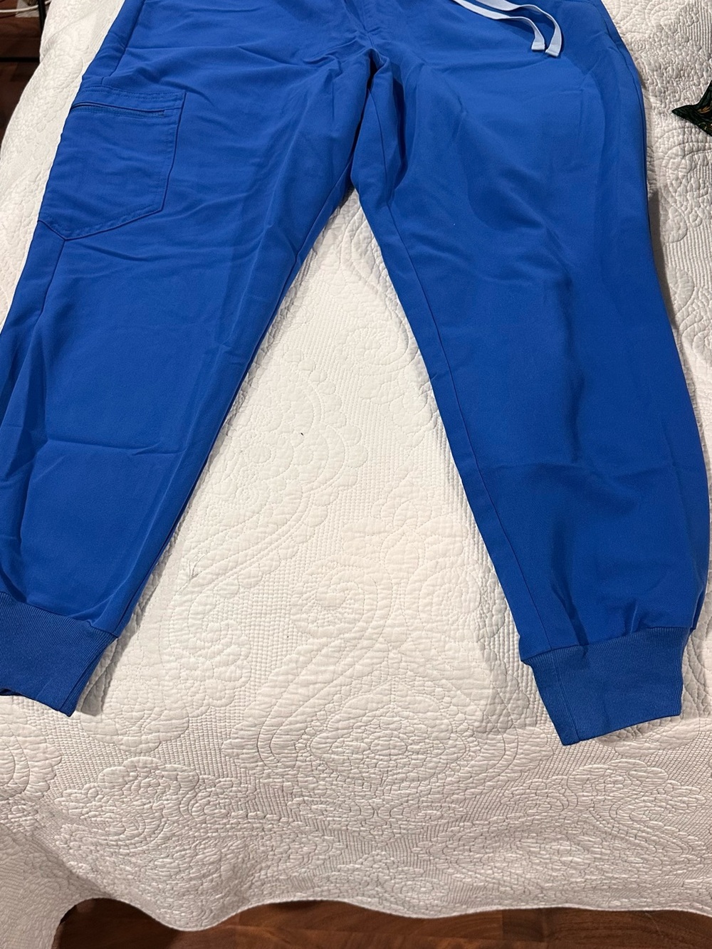 FIGS Technical Scrub Top in Royal Blue